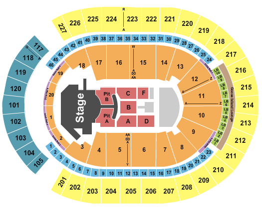 T-Mobile Arena iHeartRadio Seating Chart